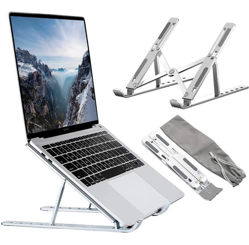 Suporte de Alumínio Ajustável/Regulável para Notebook e Macbook Escritório